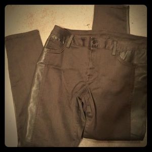 New Sz 14 faux leather panel pants